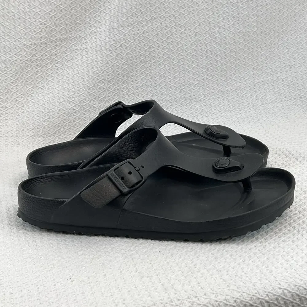 Birkenstock Gizeh EVA Black Waterproof Thong Sandals Women's Size 36 US 5